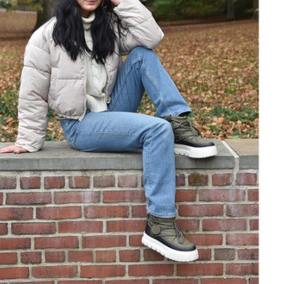 J Slides ROBERTA Khaki Nylon 7.5 - Picture 1 of 8